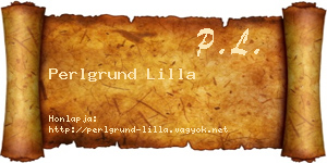 Perlgrund Lilla névjegykártya