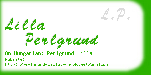 lilla perlgrund business card